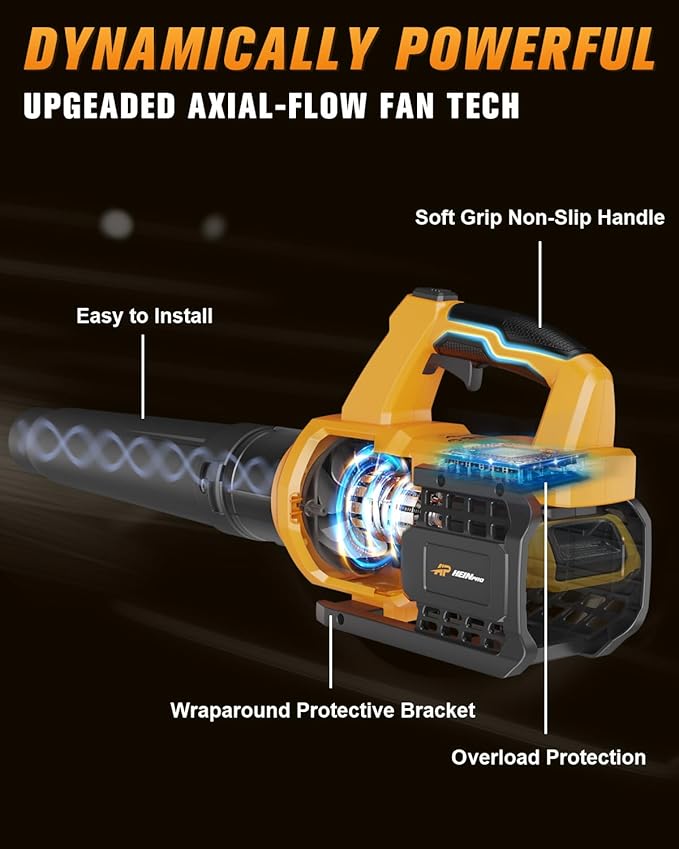 Cordless Leaf Blower for Dewalt 20V Max Battery (No Battery) 400CFM Electric Leaf Blower Cordless, Variable Speed, Turbo Mode, Battery Powered Leaf blowers for Lawn Care, Yard