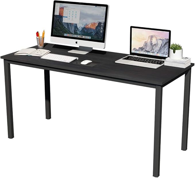 SogesGame YL-AC3-160VB-US8 Home Office Desks, X-Large, Black