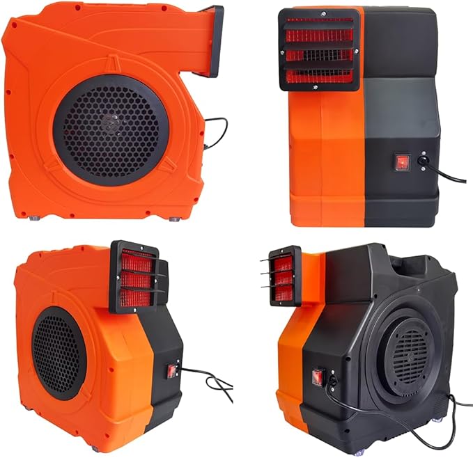3HP Inflatable Bounce House Blower,2150W Commercial Air Blower for Large Water Slides,Inflatable Paint Booth,Castle and Jump Slides