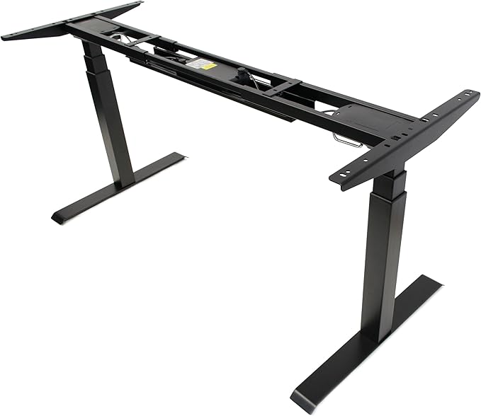 ApexDesk K Series Dual Motor Electric Adjustable Standing Computer Desk for Home and Office Width and Height Adjustable (Black Frame only)