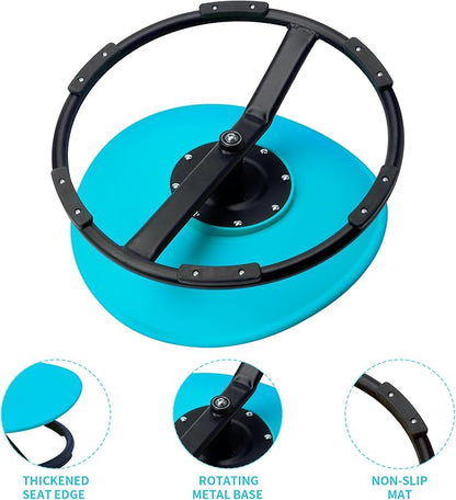 Swivel Sensory Spinning, Autism Children's Chair, Boost Balance in Kids,Non-Slip, Blue