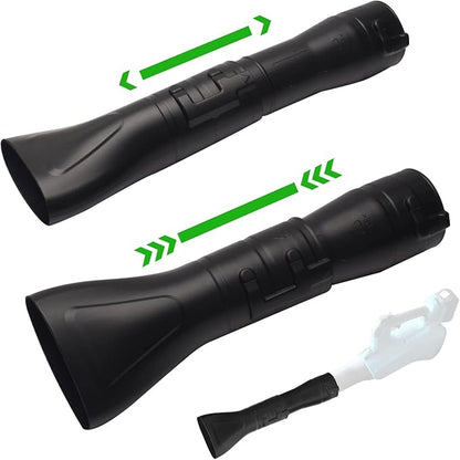 191B21-6 191L13-5 Adapter Pipe & 197889-6 Flat end Nozzle, Compatible with Makita Blower, for Makita X2 36V Hand Held Blower XBU02Z - XBU03 18V Brushless Cordless Blower