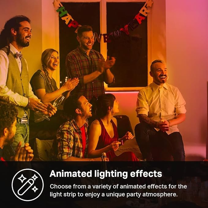 Kasa Smart LED Light Strip, 50 Color Zones RGBIC, 16.4ft Wi-Fi LED Strip Works w/ Alexa, Google Home & SmartThings, High Brightness, 16M Colors, PU Coating, Trimmable, 2 Yr Warranty (KL420L5)
