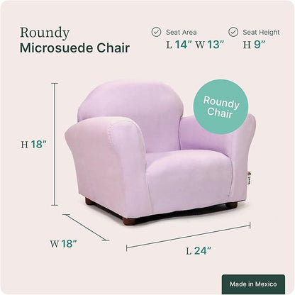 Keet Microsuede Children's Chair, Roundy, Lavender