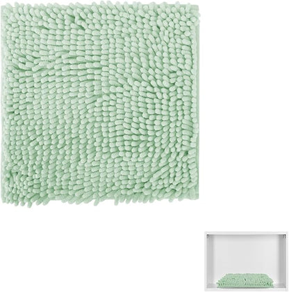 Locker Rug school girl rugs Carpet Chenille 100% Microfiber Locker Carpet with Non Skid Backing Locker Decorations (Green, 10X10)