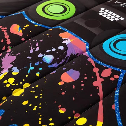 Gamer Comforter Sets for Teen Boys,Gaming Bedding Sets Full,Video Game Bedspread,Game Gamepad Bed Set,Controller Bedding Gamer Home Decor 3 Piece 1 Comforter and 2 Pillowcases