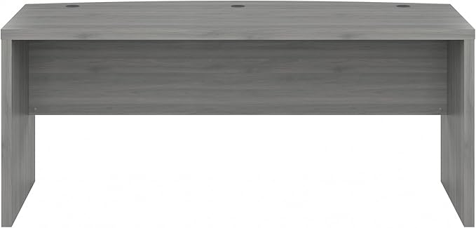 Bush Business Furniture Echo Bow Front Desk, 72W, Modern Gray