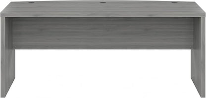 Bush Business Furniture Echo Bow Front Desk, 72W, Modern Gray