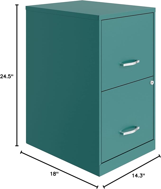 Lorell SOHO File Cabinet, Teal