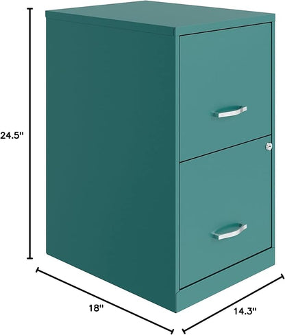 Lorell SOHO File Cabinet, Teal