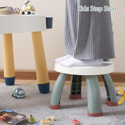Toddler Chair,Plastic Kids Dino Chair,Sturdy Durable and Lightweight Toddler's Activity Chairs,Anti-Slip Ergonomic Design kids step stool,Indoor or Outdoor Use for Boys Girls Aged 1+ (Green)