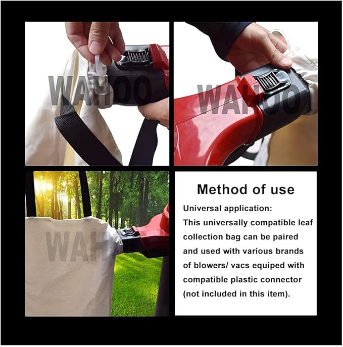 Mowerhub 2 Pack 127-7040 Blower Vacuum Bottom Bag/Leaf Blower Bag Compatible with Toro 108-8994, 137-2336, 127-7040, 51553, 51573, 51587, 51619 Bottom Zip Replacement Bag