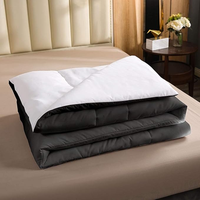 Erosebridal Ice Hockey Comforter Set Twin, Hockey Player Down Comforter for Kids Boys Girls Teens Juvenile, Sports Game Duvet Set, Soft Winter Quilted Duvet Sports Bedroom Decor for All Season