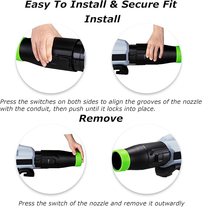 Car Drying Nozzle for EGO Blower - Perfect Attachment for EGO Leaf Blower Drying (1 Pack，for EGO Power+ 530/575/580/585/615/650/765 CFM Blower, no tool)