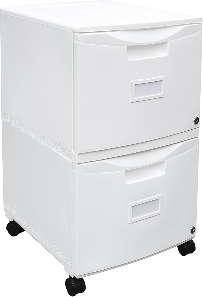 Storex 61316U01C File Cabinet, 1-Pack, White