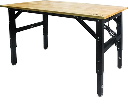 NicBex Laik-DW-00032-DX Desks, 48.03" W x 24.01" D x 41.33" H, Oak+Black