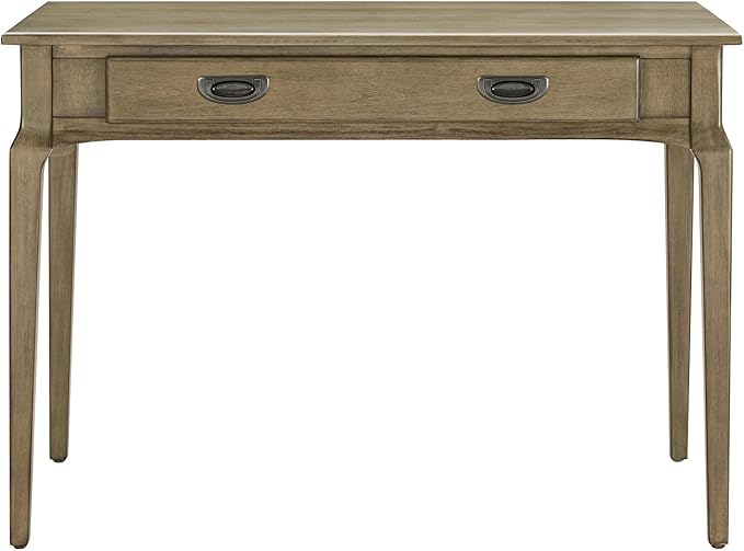 Leick Home 22400-GR Stratus Laptop Computer Desk with Drop Front Keyboard Drawer, Smoke Gray