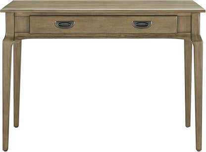 Leick Home 22400-GR Stratus Laptop Computer Desk with Drop Front Keyboard Drawer, Smoke Gray