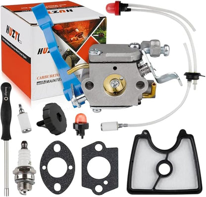 HUZTL 125B Carburetor 545112101 Air Filter kit for Husqvarna 125B 125BX 125BVX 545081811 590460102 581798001 Handheld Leaf Blower Jonsered B2126 BV2126 C1Q-W37 Carb Engine