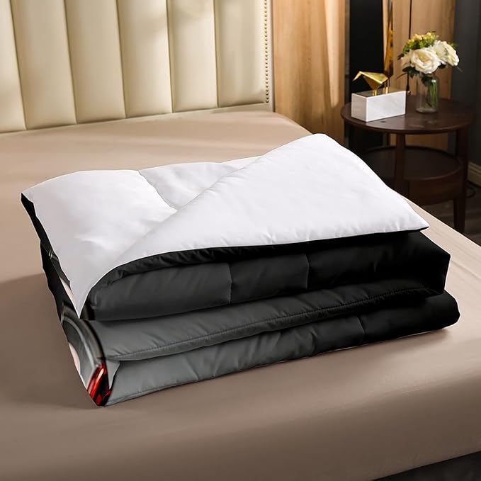 Erosebridal Rose Wine Glass Comforter Set for Girls Red Black Rose Bedding Set Full Size Floral Blossom Quilt Set Banquet Flower Romantic Valentine's Day Duvet Set, Women Men Adult Grey Comforter Set