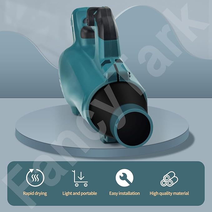 Car Drying Nozzle for Makita 18V LXT Leaf Blower - Fits Model: XBU03Z, XBU03SM1, DUB184Z, DUB184ST, DUB184PT, DUB184PT2 - with Protective Silicone Sleeve
