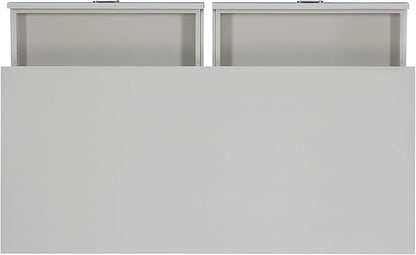 Linon Grey 2-Drawer Writing Jaycee Desk