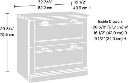 Sauder Barrister Lane Lateral File, White Plank finish
