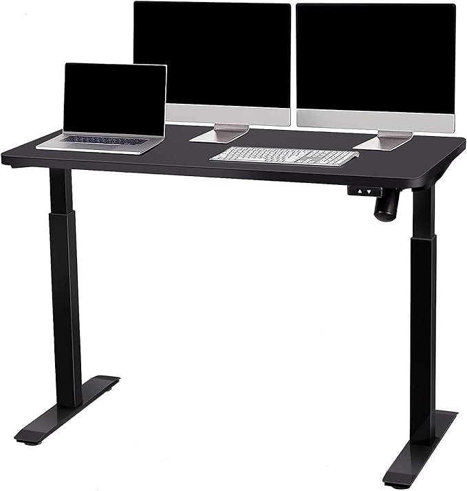 NicBex Laik-DW-00079-DX Desks, 48" W x 24" D x 28" H, Black