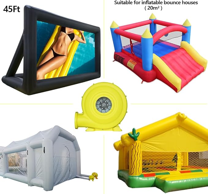 1500W (2HP) Air Blower, Commercial Inflatable Bouncer Blower, Perfect for Inflatable Bounce House, Jumper, Bouncy Castle…