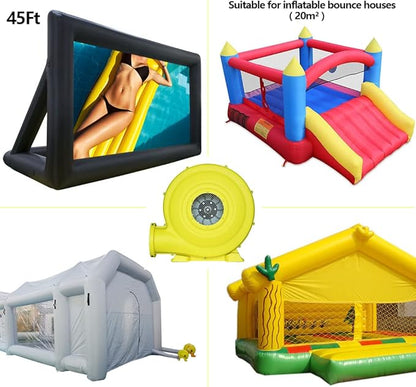 1500W (2HP) Air Blower, Commercial Inflatable Bouncer Blower, Perfect for Inflatable Bounce House, Jumper, Bouncy Castle…