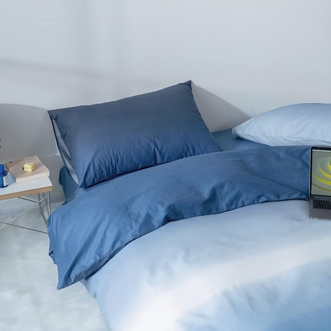 Blue Gradient Comforter Set Twin Blue Bedding Comforter Set Multicolor Light Blue Bedding Set Gradient Blue Blanket Quilts Blue Color Comforter Set for Twin Bed