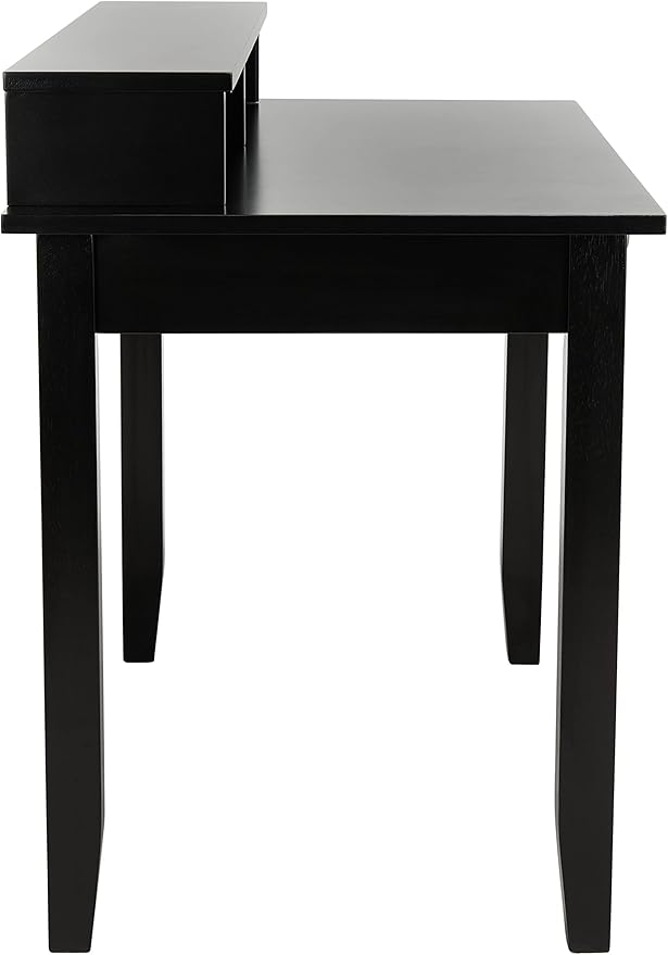 SAFAVIEH Home Collection Winsome Matte Black 2-Drawer Office Living Room Bedroom Study Foyer Writing Desk DSK1402A, 0