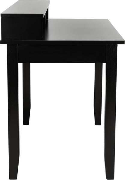 SAFAVIEH Home Collection Winsome Matte Black 2-Drawer Office Living Room Bedroom Study Foyer Writing Desk DSK1402A, 0