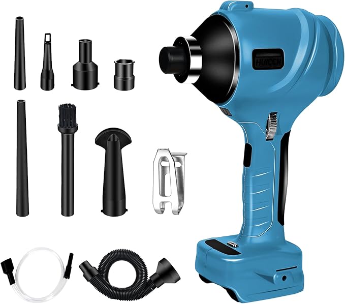 Cordless Dust Blower for Makita 18V Battery, Brushless Handheld Air Blower Compressed Air Duster 447 MPH for Garages Workshop Sawmill Room Home Cleaning(Battery Not Included)