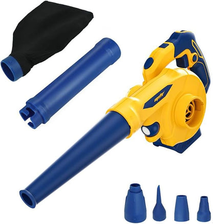 Mellif Leaf Blower for Dewalt 20V MAX Battery(No Battery), Rotatable Brushless Blower/Cordless Vacuum Cleaner/Air Pump for Inflatables, 6 Variable Speed, 180° Adjustable Blower Tube, for Lawn/Yard