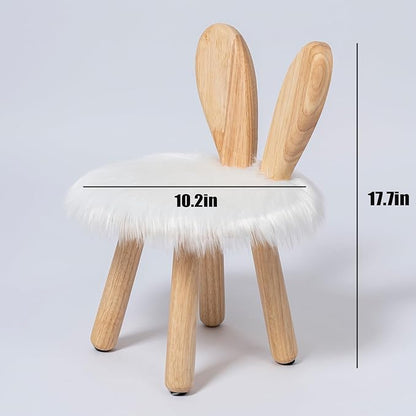 Wooden Toddler Chair Rabbit Stool Suitable for A Variety of Color Rest Stool for Any Room Decoration Game Room Cute Chair