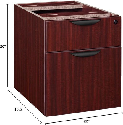 Regency Pedestal Legacy Box File Mahogany