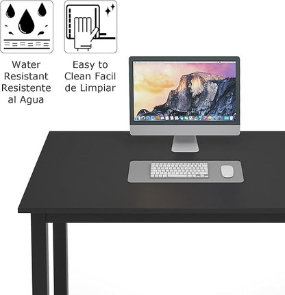 SDHYL 31.4 inch Study Computer Desk, Small Writing Desk, Modern Simple Style PC Table for Home Office, Black