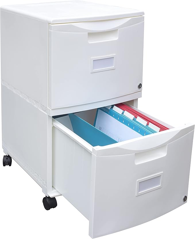 Storex 61316U01C File Cabinet, 1-Pack, White