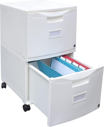 Storex 61316U01C File Cabinet, 1-Pack, White