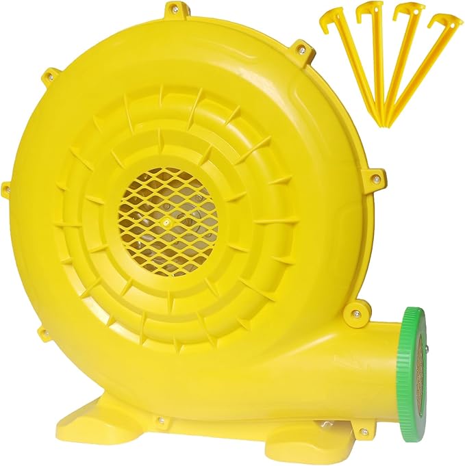 Inflatable Bounce House Blower, Air Blower for Inflatable Castle and Jump Slides, Portable and Powerful Fan Pump Commercial Inflatable Blower, Blower for Bounce House