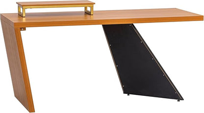 NicBex Laik-DW-00035-DX Desks, 62.99" W x 23.22" D x 29.52" H, Teak