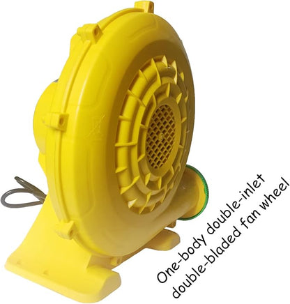 Inflatable Bounce House Blower, Air Blower for Inflatable Castle and Jump Slides, Portable and Powerful Fan Pump Commercial Inflatable Blower, Blower for Bounce House