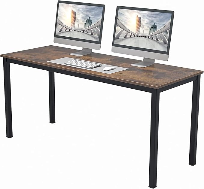 SogesGame Computer Desk,63 inch Desk& Workstations for Home Office, Writing Study Corner Desk,Modern Simple Style Laptop Table,Easy to Assemble