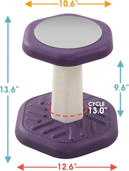 Wobble Chair for Kids, Wiggle Stool Flexible Seating Classroom, Improves Focus& Attention, Posture & ADHD Chair, Ages 3-8