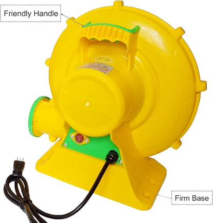 Air Blower 750 Watts, Bounce House Blower for inflatables Jump House, Inflatable Castle and Jump Slides, Efficient and Convenient Commercial Inflatable Blower for Bounce House (Style B-750W)