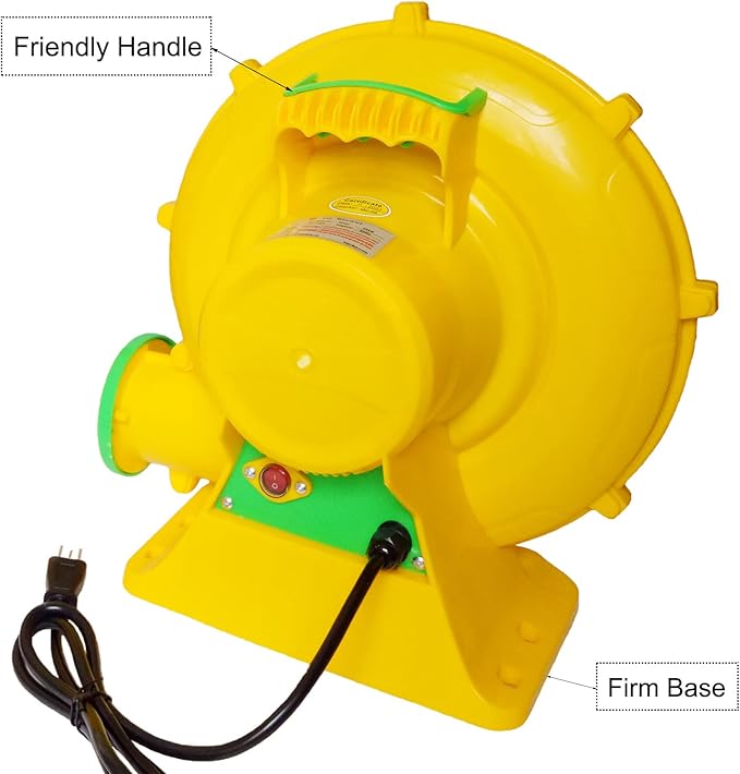 Air Blower 480 Watts, Bounce House Blower for inflatables Jump House, Inflatable Castle and Jump Slides, Efficient and Convenient Commercial Inflatable Blower for Bounce House (Style B-480W)