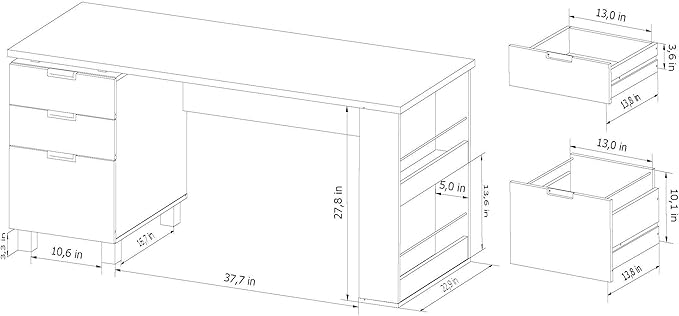 247SHOPATHOME home-office-desks, Espresso