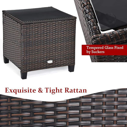 3 PCS Patio Furniture Set, OneSize, Red