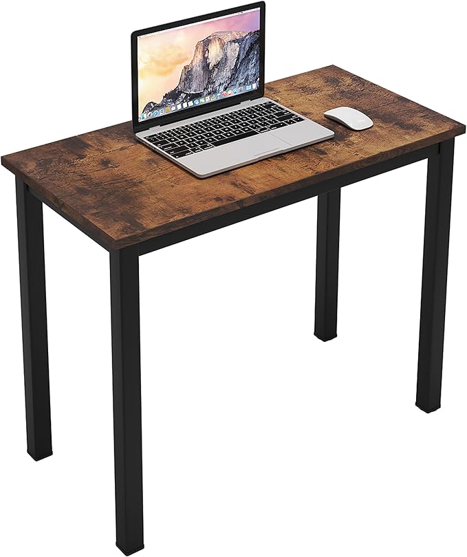 SogesGame Small Computer Desk, 31.5 inches Small Office Desk Computer Table Study Writing Desk Workstation for Home Office, Retro